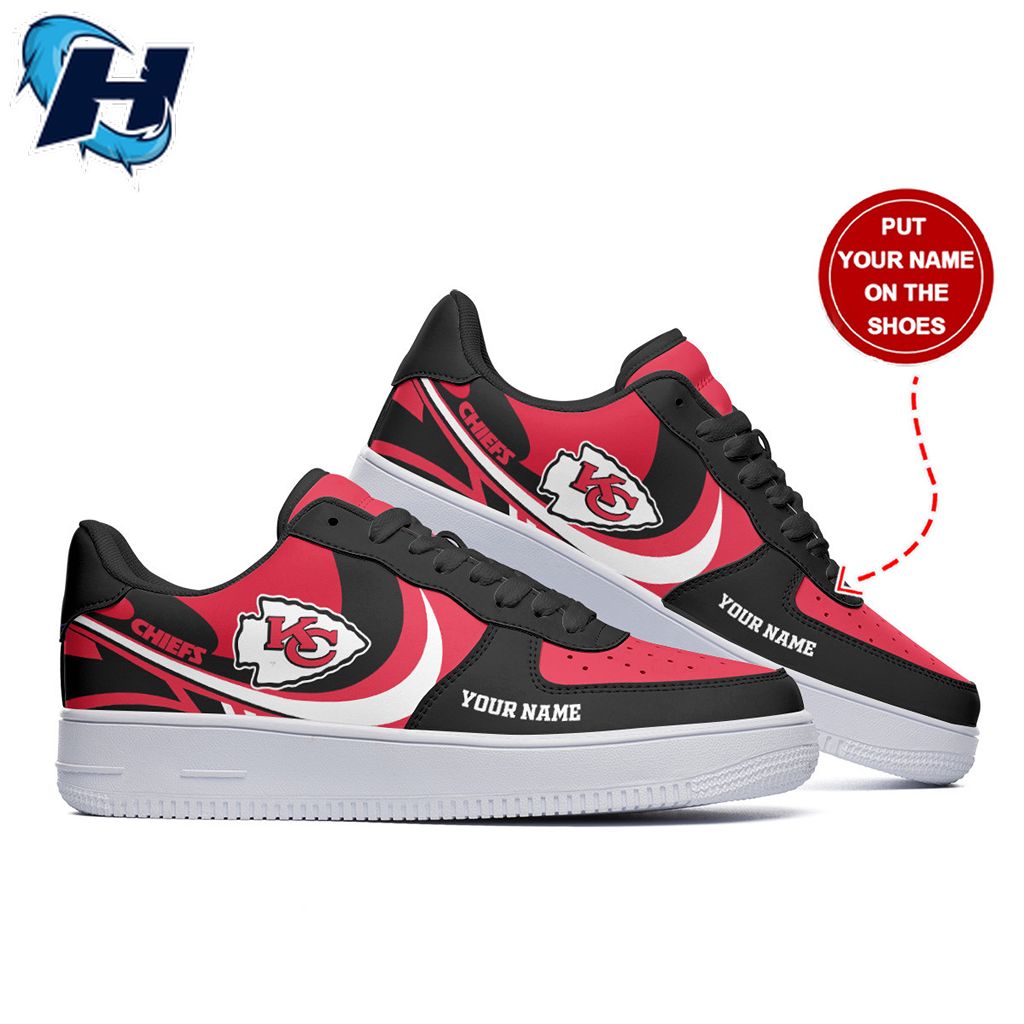 Kansas City Chiefs Personalized Air Force 1 Nfl Sneakers