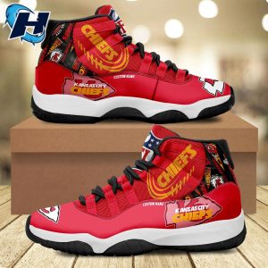 Kansas City Chiefs Personalized Air Jordan 11 Football Team Nfl Sneakers 1