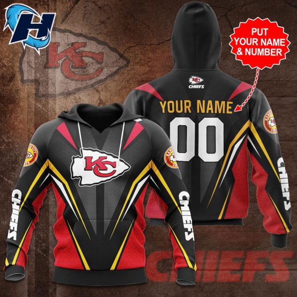 Kansas City Chiefs Personalized Custom Name And Number Hoodie