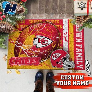 Kansas City Chiefs Personalized Doormat