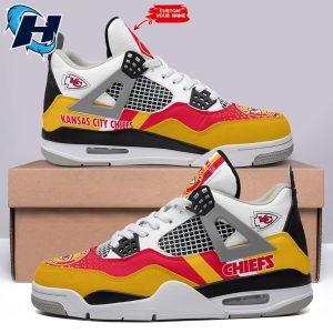 Kansas City Chiefs Personalized Football Team Air Jordan 4 Nfl Sneakers 1