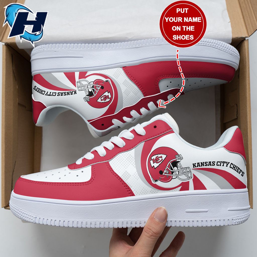 Kansas City Chiefs Personalized Footwear Air Force 1 Nfl Sneakers