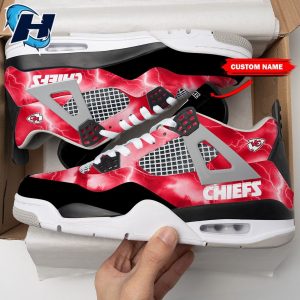 Kansas City Chiefs Personalized Footwear Air Jordan 4 Nfl Sneakers 1