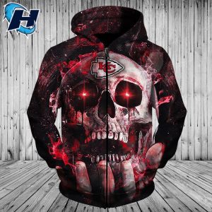 Kansas City Chiefs Skull Logo Unisex Hoodie