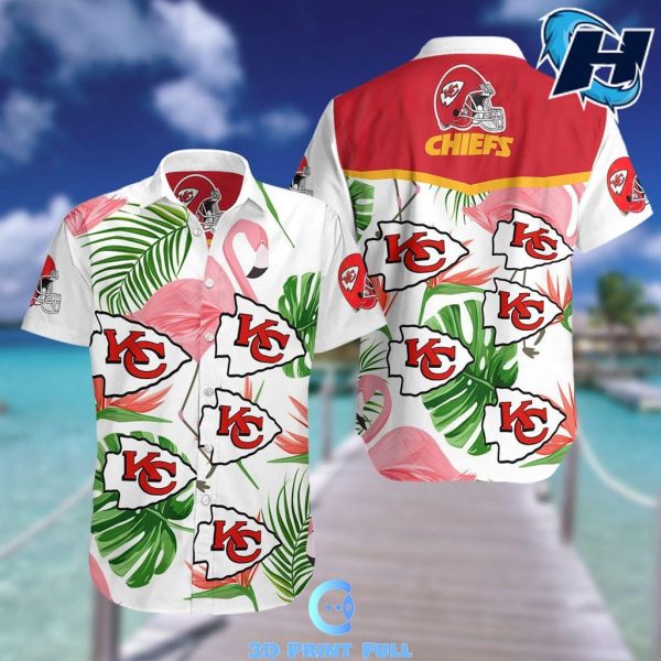 Kansas City Chiefs Team Hawaiian Beach Shirt