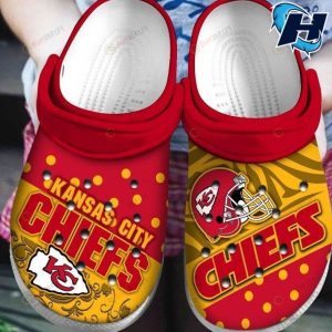 Kansas City Chiefs Teams Crocband Clog Crocs Red And Yellow