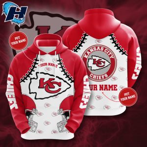 Kansas City Football Helmet Personalized Custom Name Chiefs Hoodie