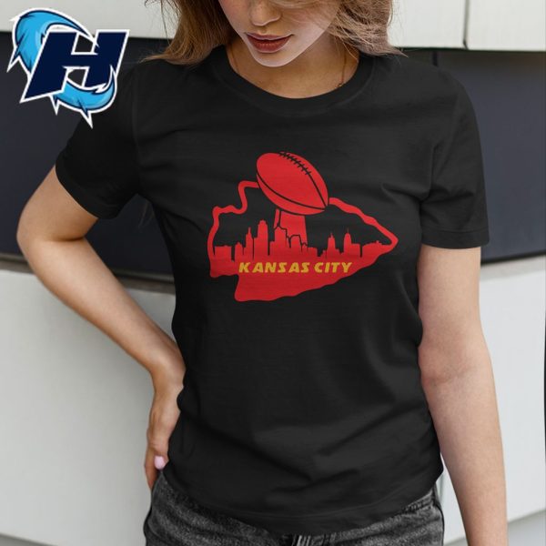 Kansas City Football Skyline Chiefs Nfl Shirt