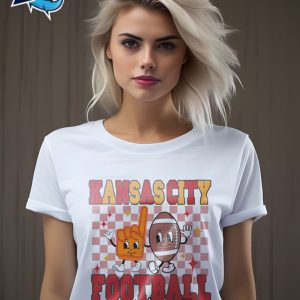 Kansas City Football Vibes Groovy Vintage Chiefs T Shirt 3