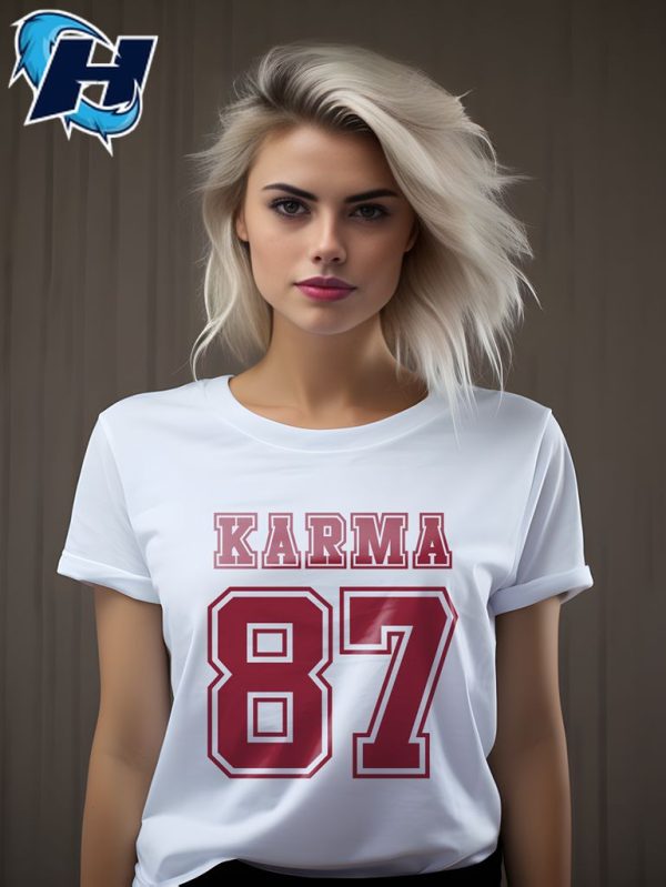 Karma 87 Travis Kelce Merch KC Chiefs Tee Shirts