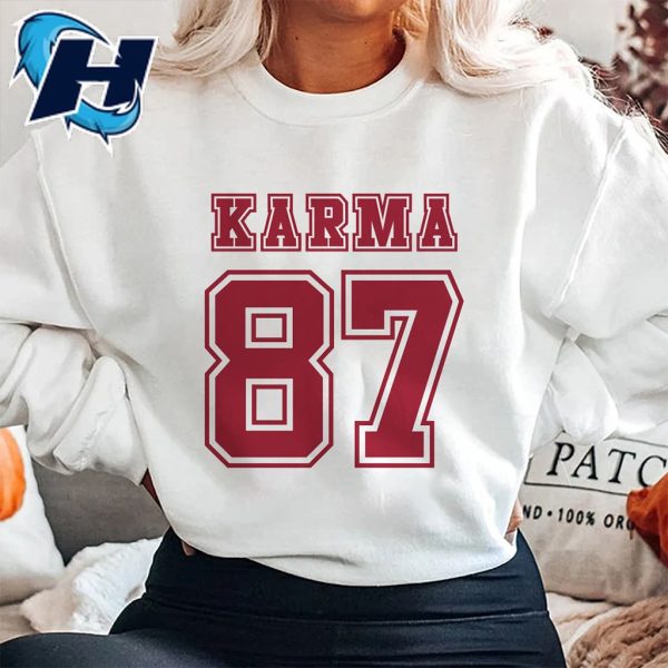 Karma 87 Travis Kelce Merch KC Chiefs Tee Shirts