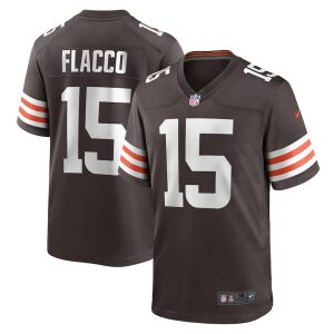 Men’s Joe Flacco Cleveland Browns Game Player Jersey Brown