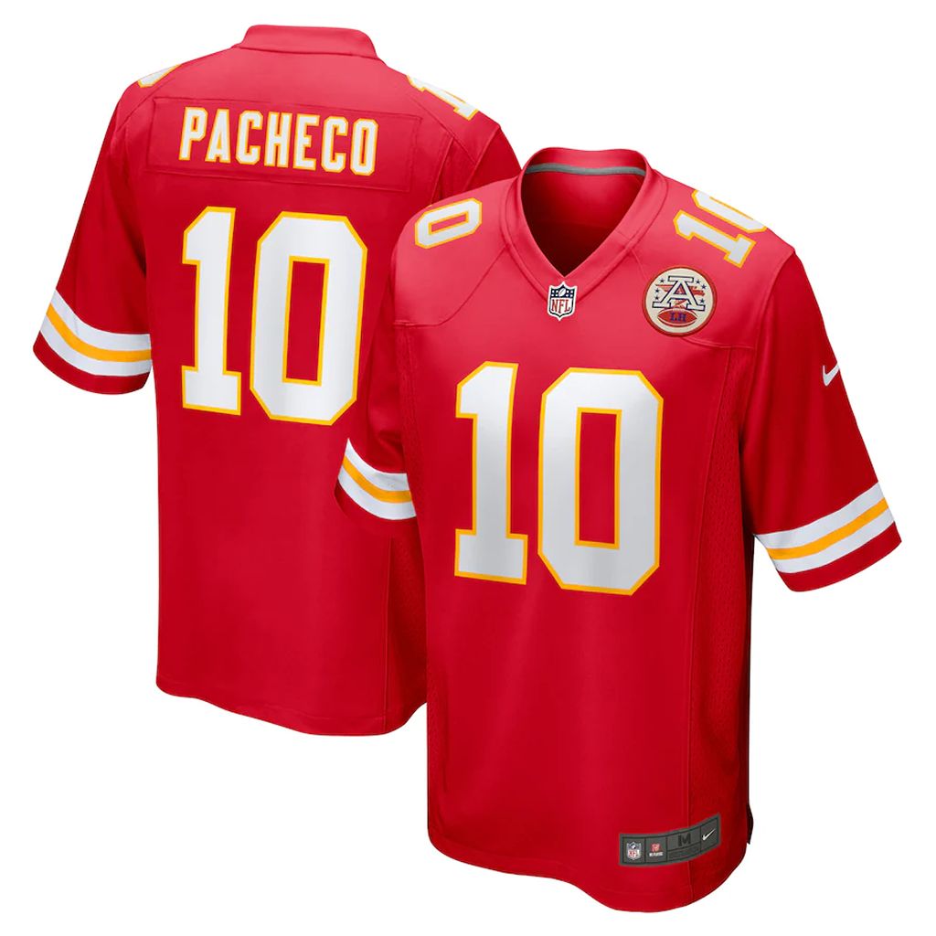 Men's Kansas City Chiefs Isiah Pacheco Jersey Game Player Red