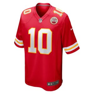 Mens Kansas City Chiefs Isiah Pacheco Game Player Jersey Red 2