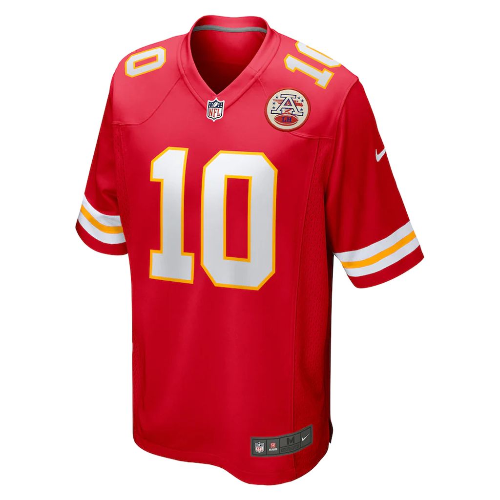 Men's Kansas City Chiefs Isiah Pacheco Jersey Game Player Red