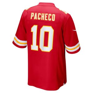 Mens Kansas City Chiefs Isiah Pacheco Game Player Jersey Red 3