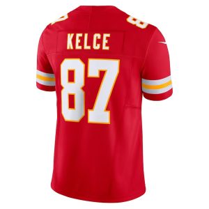 Mens Kansas City Chiefs Travis Kelce Vapor FUSE Limited Jersey Red 3