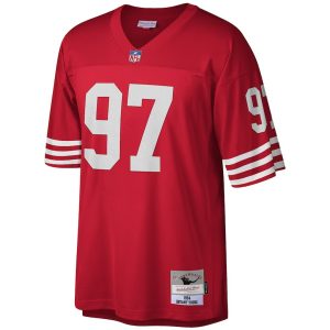 Mens San Francisco 49ers Bryant Young Scarlet Legacy Replica Jersey 2