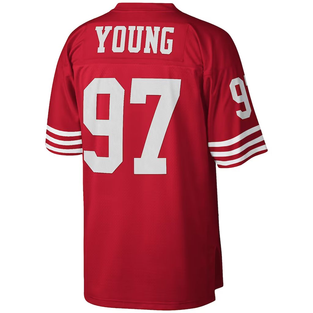 Men's San Francisco 49ers Bryant Young Scarlet Legacy Replica Jersey