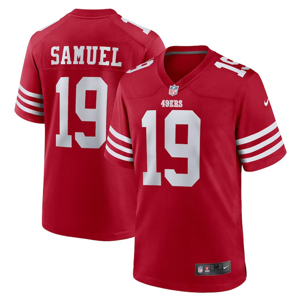 Men's San Francisco 49ers Jersey Deebo Samuel Scarlet Player Game