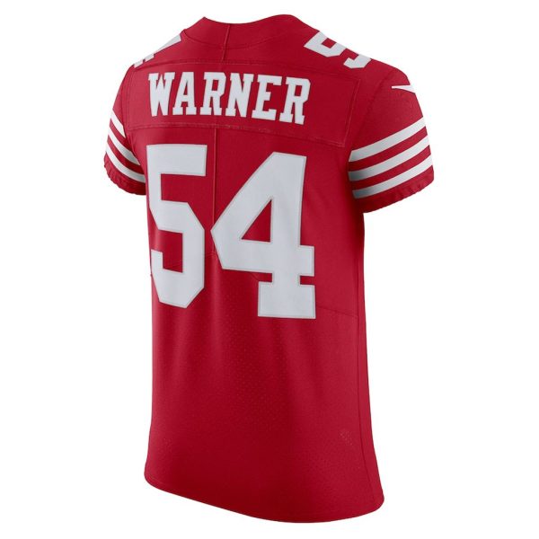 Men’s San Francisco 49ers Fred Warner Jersey Scarlet Vapor Elite