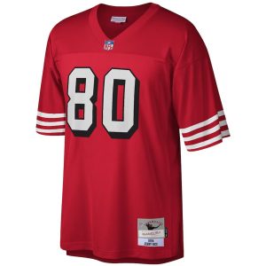Mens San Francisco 49ers Jerry Rice Scarlet Legacy Replica Jersey 2