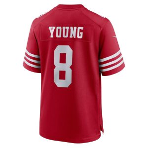 Mens San Francisco 49ers Steve Young Scarlet Retired Jersey 3