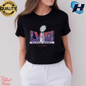 NFL Super Bowl LVIII 2023 Season In Las Vegas Logo Unisex T Shirt 4