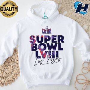 NFL Super Bowl LVIII Las Vegas 2024 Colorful Logo Classic T Shirt 3