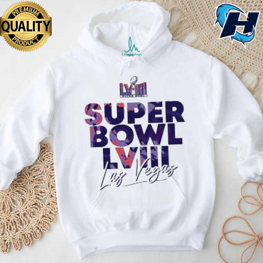 NFL Super Bowl LVIII Las Vegas 2024 Logo Shirt