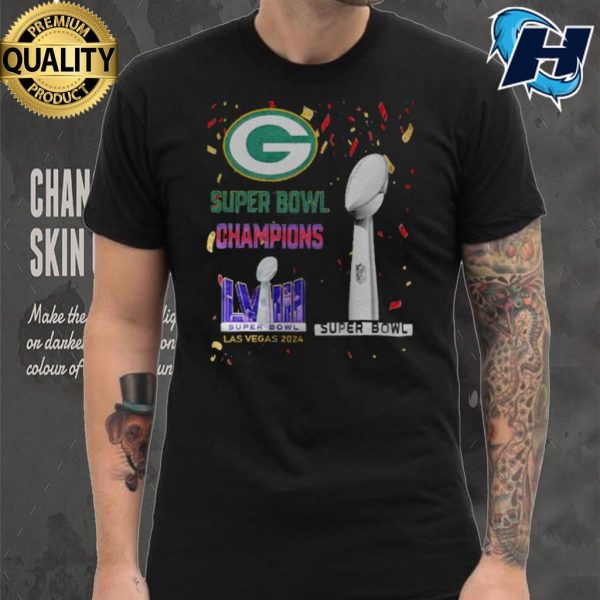 Packers Super Bowl Champions LVIII Las Vegas 2024 Shirt