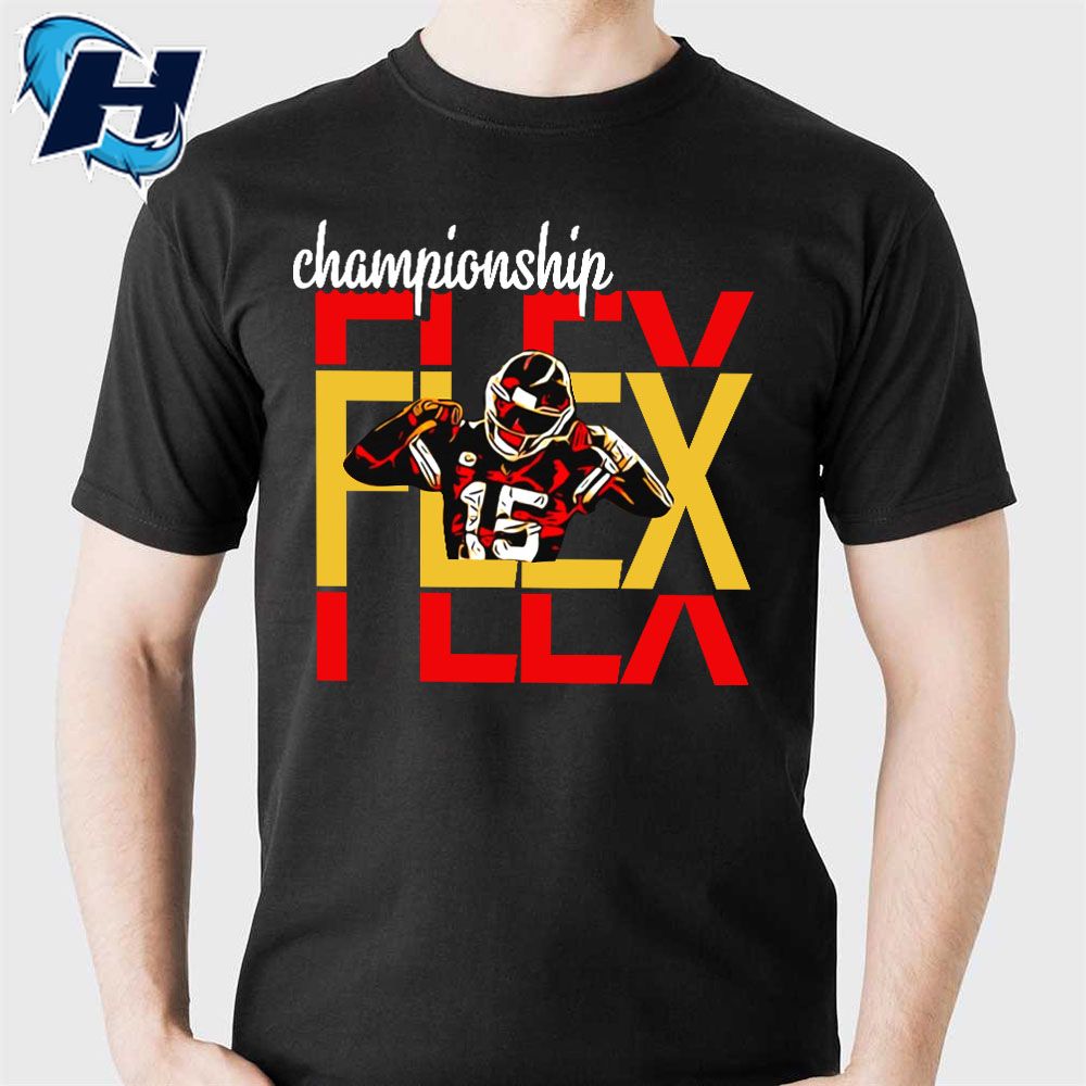 Patrick Mahomes Graphic Tee Kansas City Chiefs Flex Championship 2024 Shirt