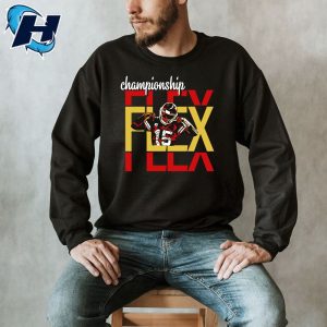 Patrick Mahomes Graphic Tee Kansas City Chiefs Flex Championship Sweatshirt