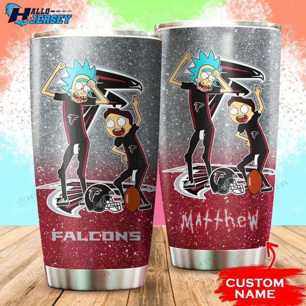 Personalized Atlanta Falcons Rick And Morty Custom Tumbler