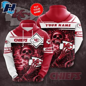 Personalized Chiefs Grimm Reaper Sudden Death Custom Name Hoodie