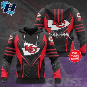 Personalized Custom Name Kansas City Chiefs Hoodie