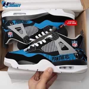 Personalized Detroit Lions Air Jordan 4 Football Gifts Shoes 4