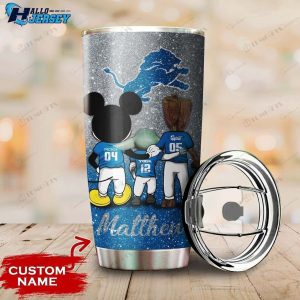 Personalized Detroit Lions Grogu Mickey Groot Tumbler