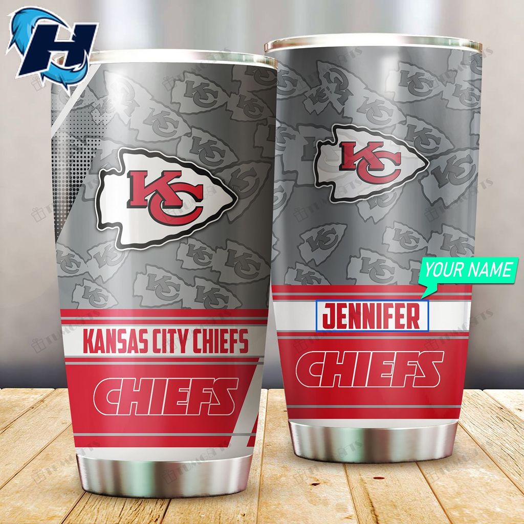 Personalized Kansas City Chiefs Stainless Steel Tumbler