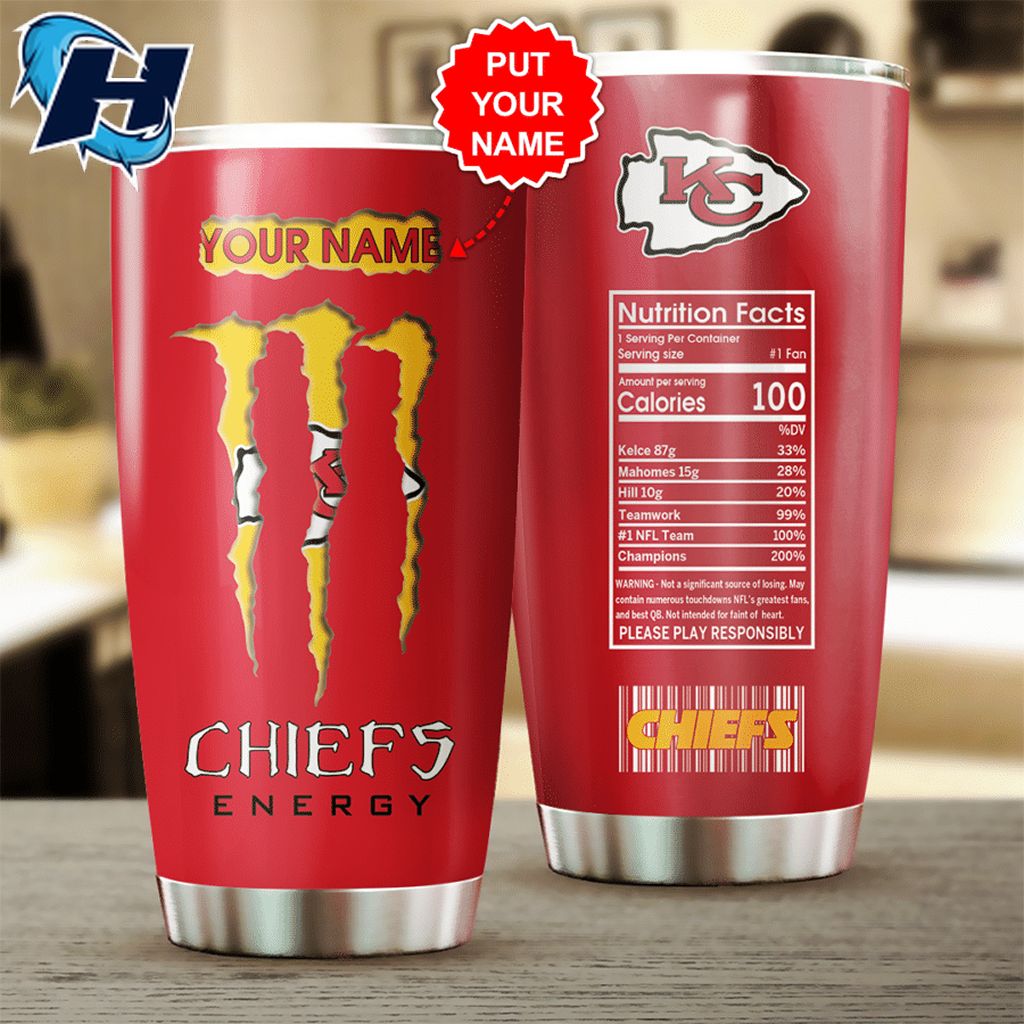 Personalized Kansas City Chiefs Gift for Big Fans Tumbler Cup