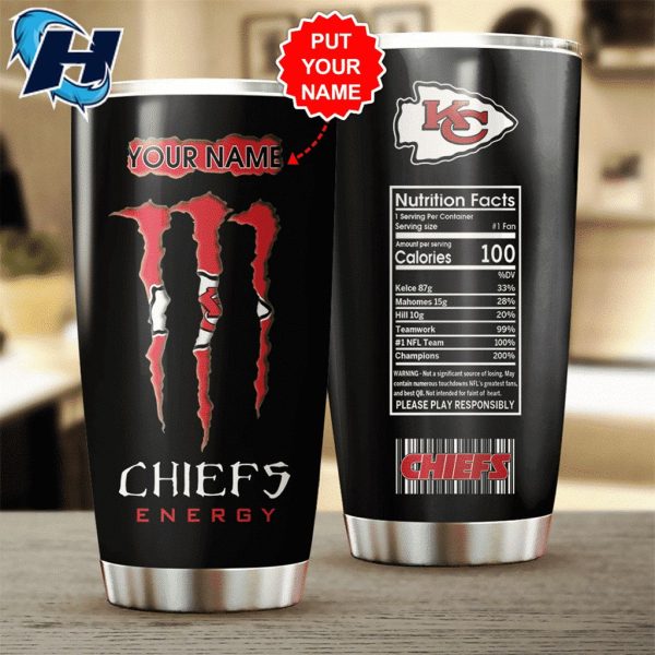 Personalized Kansas City Chiefs Gift for Fans Tumbler Cup