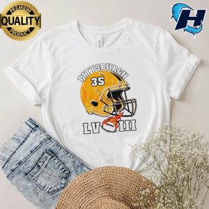 Pittsburgh Steelers Super Bowl LVIII Helmet Shirt 4