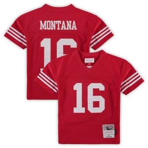 Preschool San Francisco 49ers Joe Montana Scarlet 1990 Jersey 1