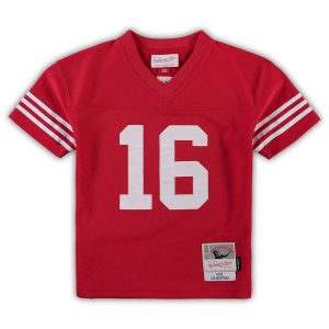 Preschool San Francisco 49ers Joe Montana Scarlet 1990 Jersey 2