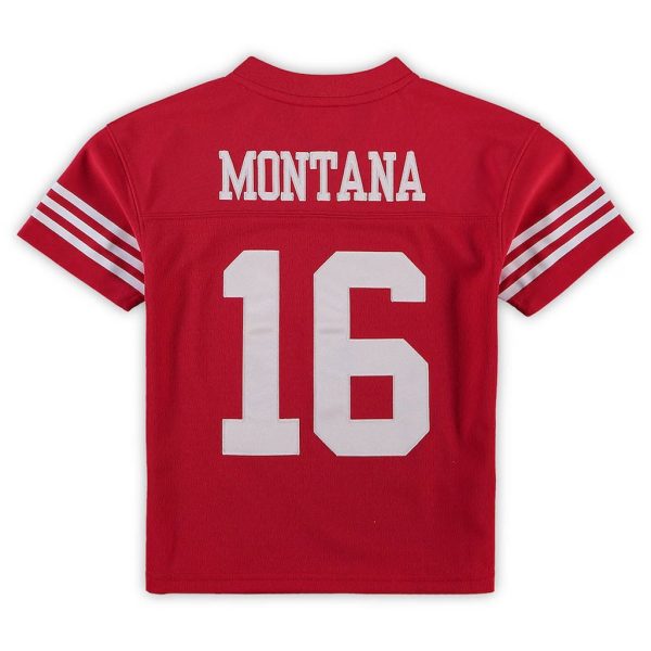 Preschool San Francisco 49ers Joe Montana Scarlet 1990 Jersey