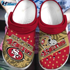 San Francisco 49Ers Logo Team Comfortable Water Shoes Crocs