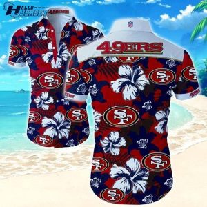 San Francisco 49Ers Nfl Clothes Hawaiian Button-Up Shirt