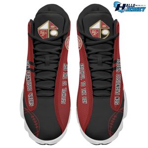 San Francisco 49ers Air Jordan 13 Logo Us Style Nfl Sneakers 3