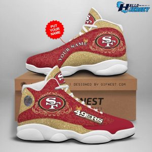 San Francisco 49ers Air Jordan 13 Nice Gift Footwear Nfl Sneakers 1