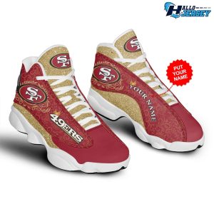 San Francisco 49ers Air Jordan 13 Nice Gift Footwear Nfl Sneakers 2